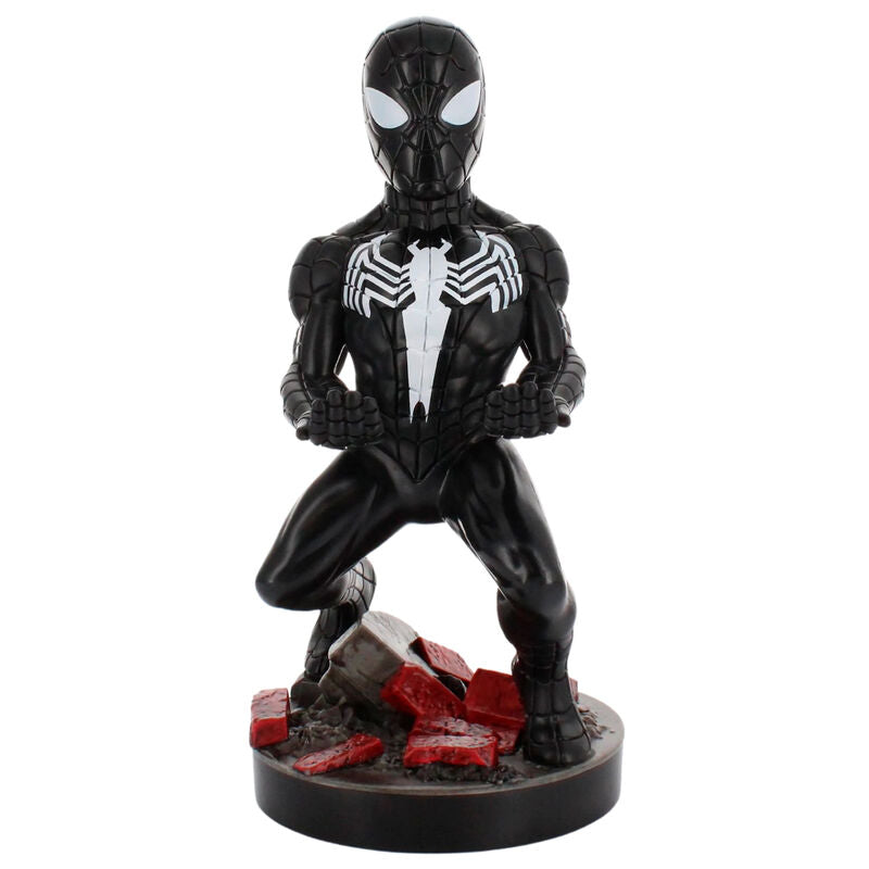 Marvel Symbiote Spider-Man Figur med Klämfäste - 21cm
