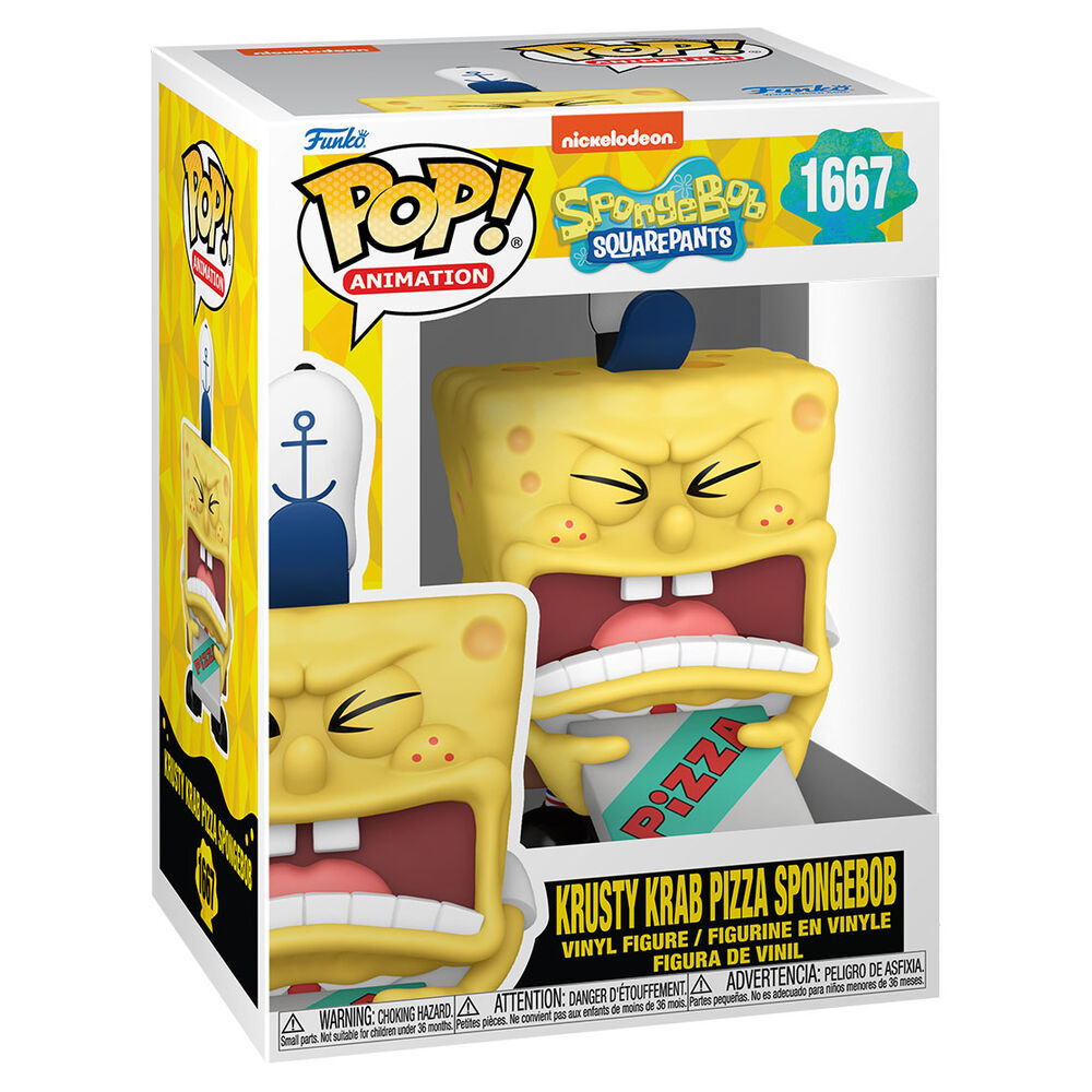 Funko POP Svampbob Krusty Krab Pizza Figur 9cm