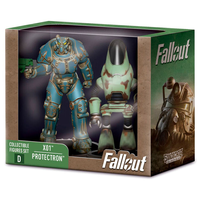 Fallout X01 & Protectron Set - 2 Figurer 7 cm