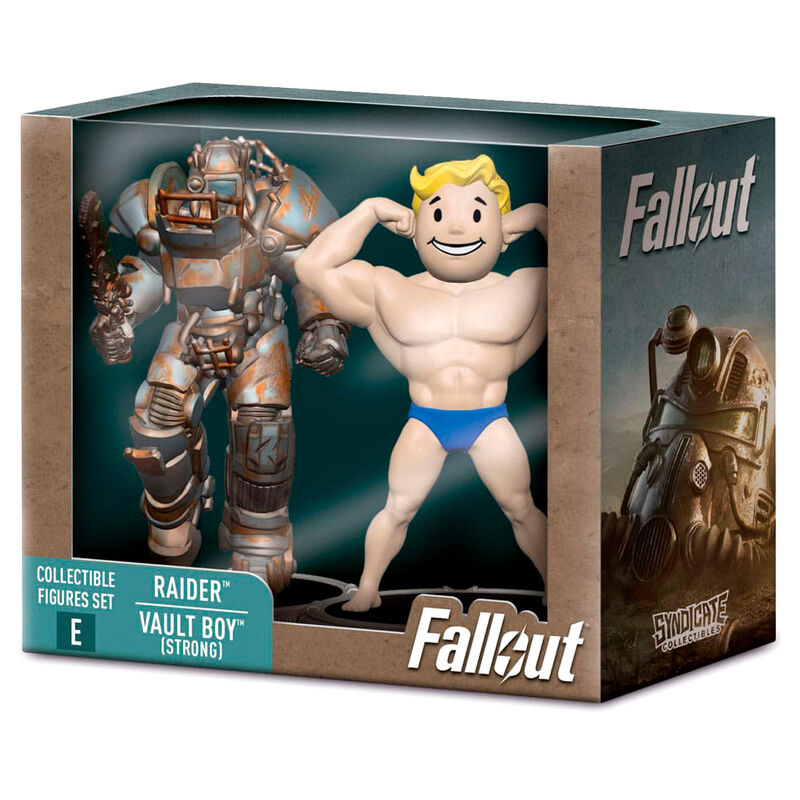 Fallout Raider & Vault Boy Starka Set av 2 Figurer 7cm