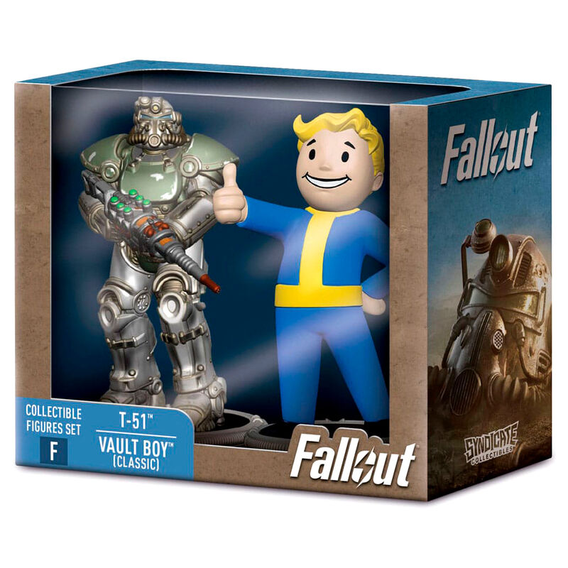 Fallout T-51 & Vault Boy Classic Set - 2 Figurer 7cm