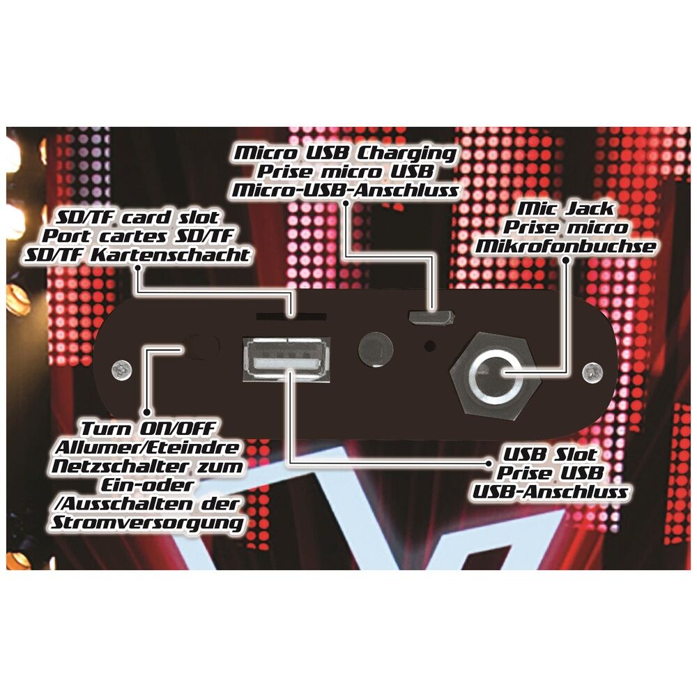 The Voice Bluetooth bärbar högtalare med mikrofon