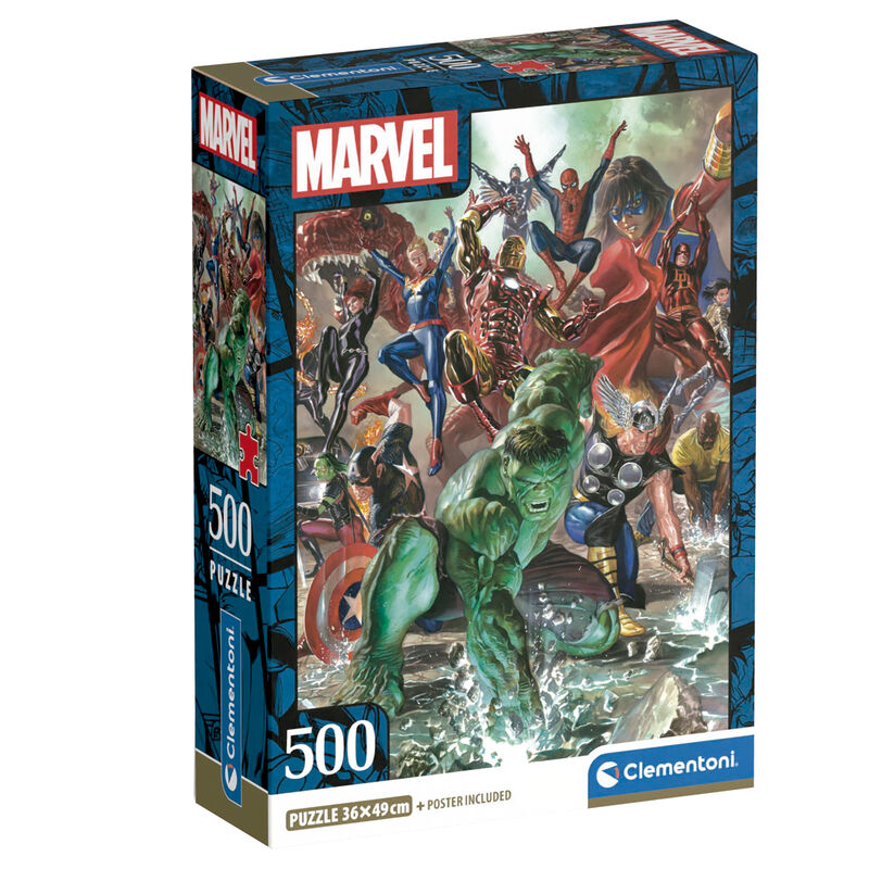 Marvel Pussel 500 Bitar - Utmanande och Rolig Underhållning