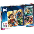DC Comics Justice League pussel 3x48 delar