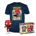 Set med Figur POP & T-shirt Marvel Spiderman Comic Cover Storlek M