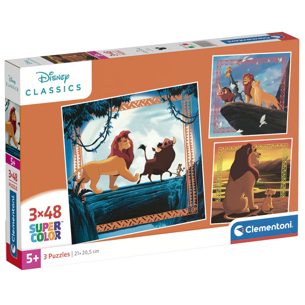 Disney Lejonkungen pussel 3x48 bitar