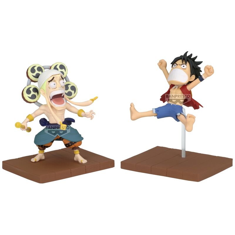 One Piece Monkey D Luffy & Enel Samlarfigur 7cm