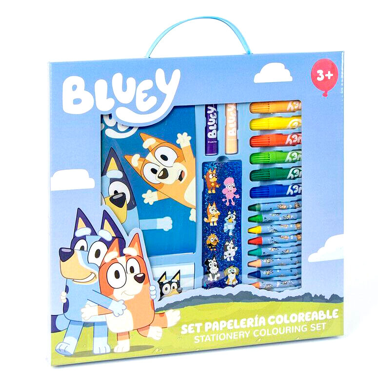 Bluey Målarset med Kontorsmaterial