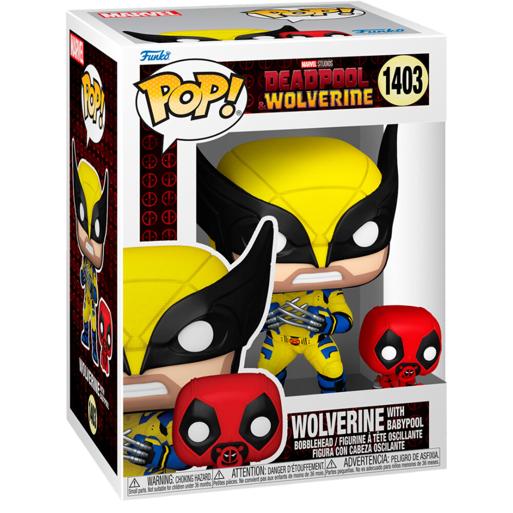 Funko POP Marvel Deadpool & Wolverine - Wolverine med Babypool