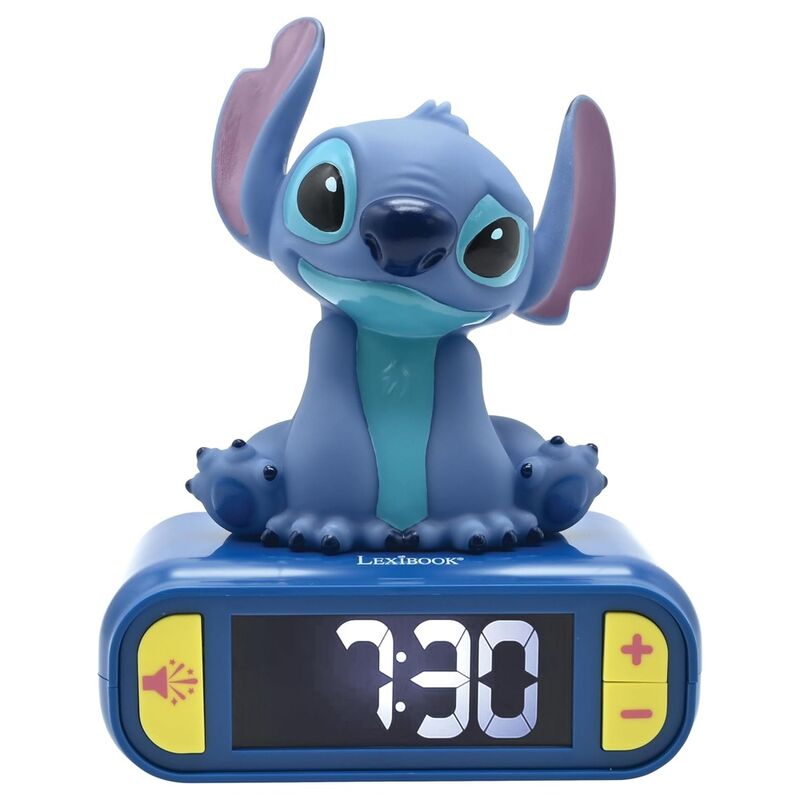 Disney Stitch Digital 3D Väckarklocka med Ljus och Ljud