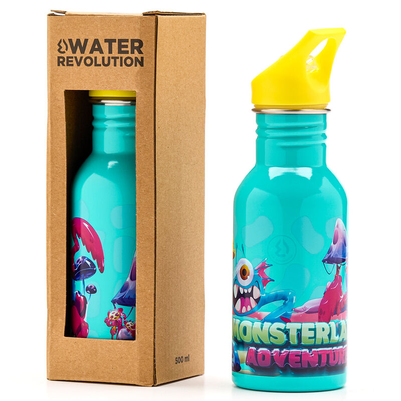Water Revolution Monsterland rostfri stålflaska 500ml