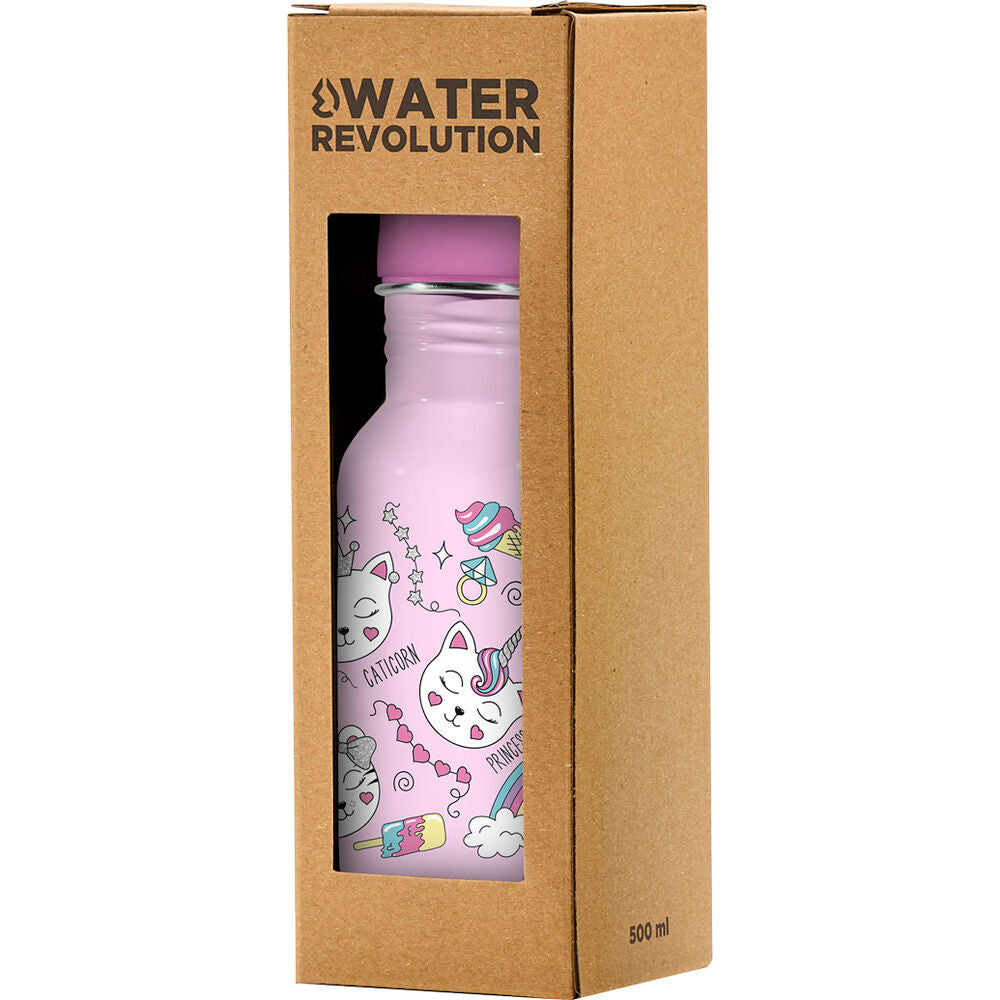 Water Revolution Cats rostfri stålflaska 500ml