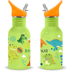 Water Revolution Dino Raw rostfritt stålflaska 500ml