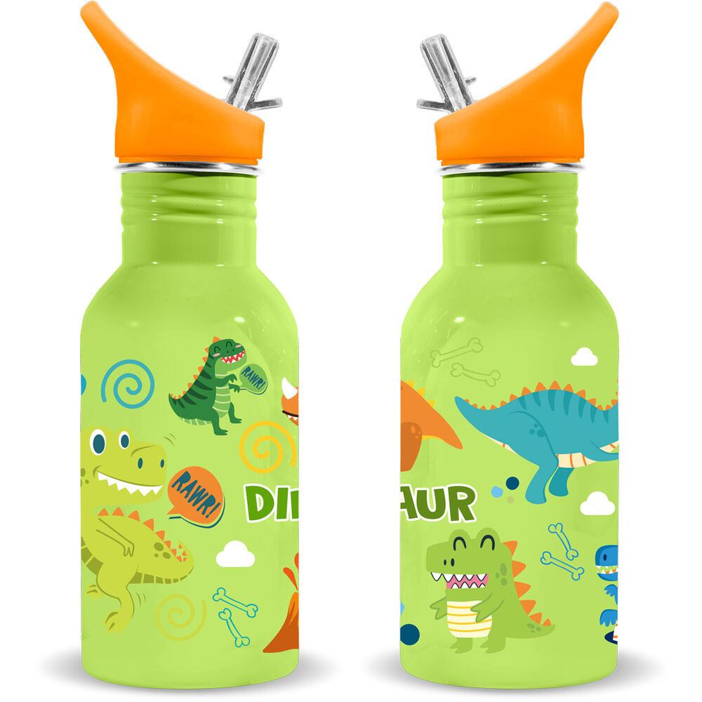 Water Revolution Dino Raw rostfritt stålflaska 500ml