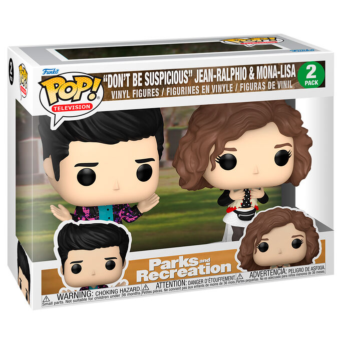 Blister 2 figurer POP Parks and Recreation: Jean-Ralphio & Mona-Lisa