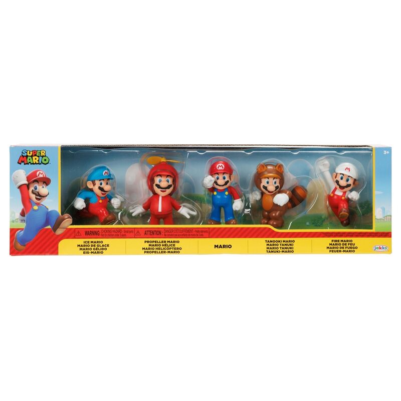 Super Mario Bros 5 Figurer Blister 6 cm