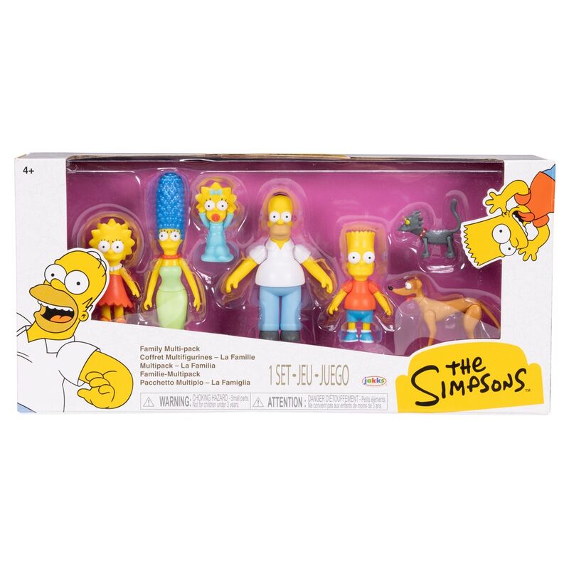 The Simpsons Familjepaket 7 Figurer 6cm