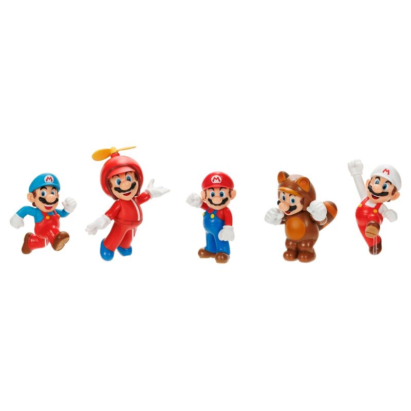 Super Mario Bros 5 Figurer Blister 6 cm