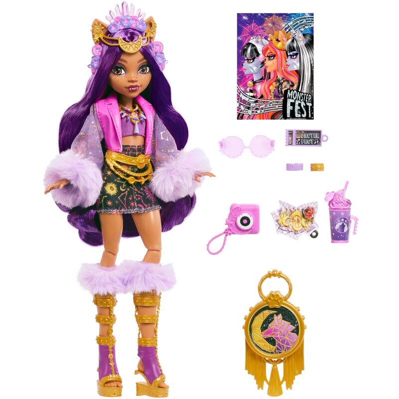 Monster High Monster Party Clawdeen Wolf-docka