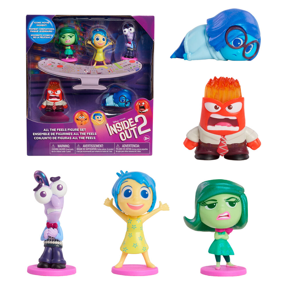 Disney Pixar Inside Out 2-pack med 5 figurer