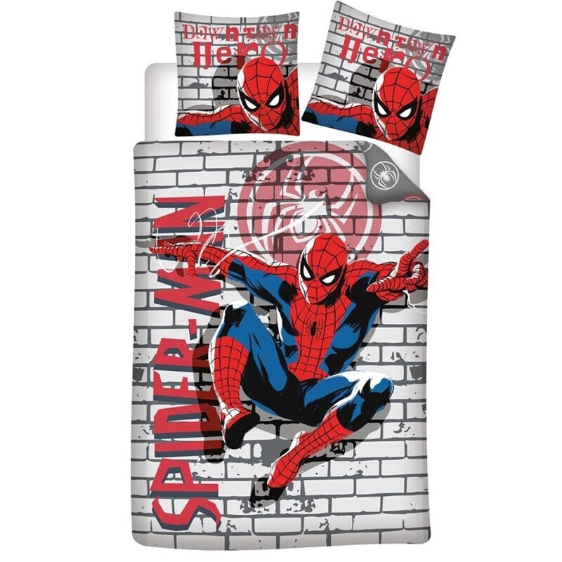 Marvel Spiderman Polycotton Duvet Cover Set 90cm