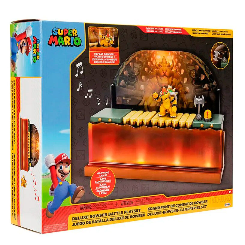 Super Mario Bros Deluxe Bowser Battle Figur