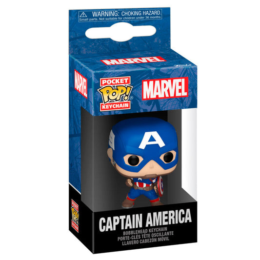 Pocket POP Nyckelring Marvel Captain America