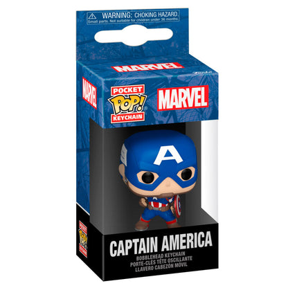 Pocket POP Nyckelring Marvel Captain America