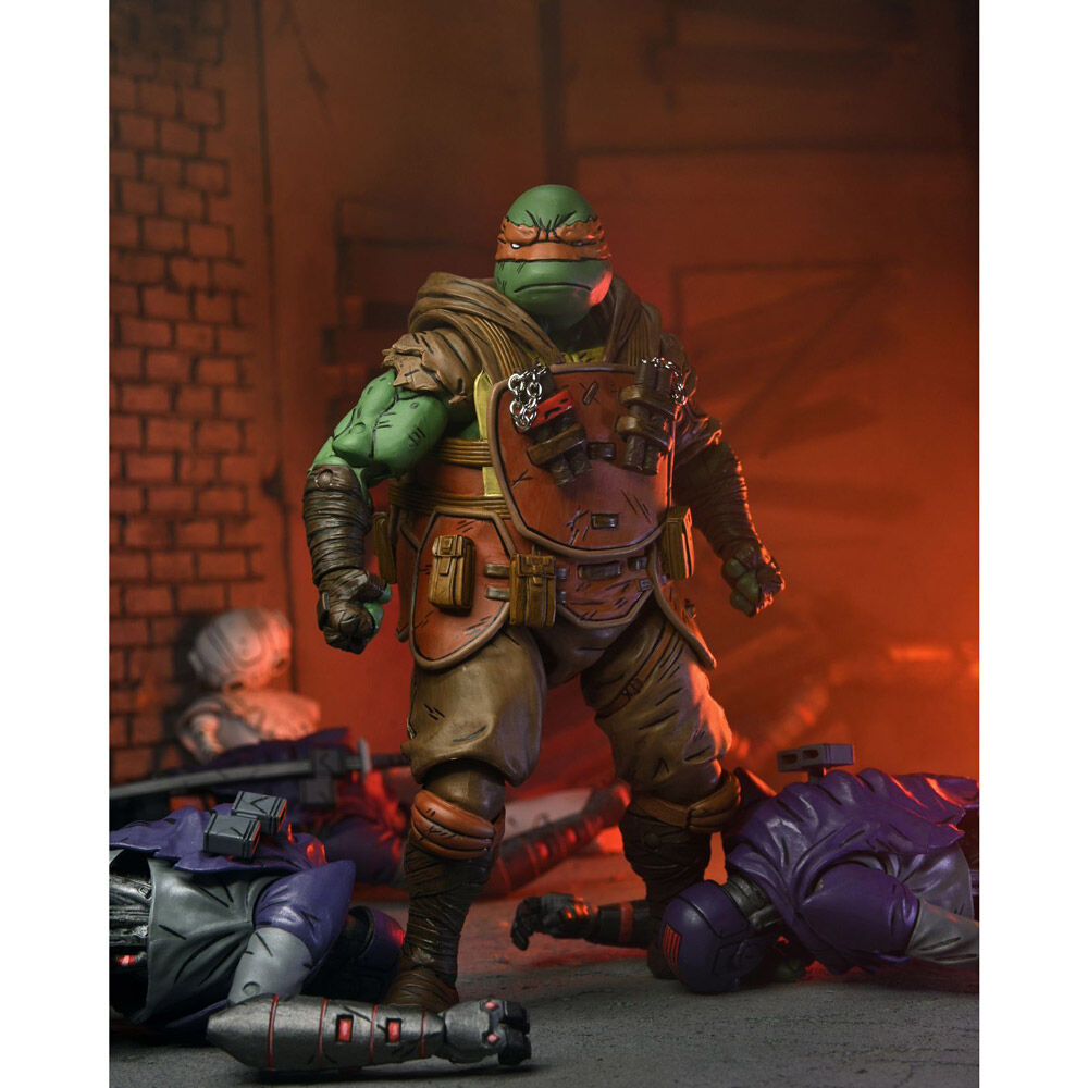 Teenage Mutant Ninja Turtles The Last Ronin Ultimate Flashback Michelangelo Figurin 18cm