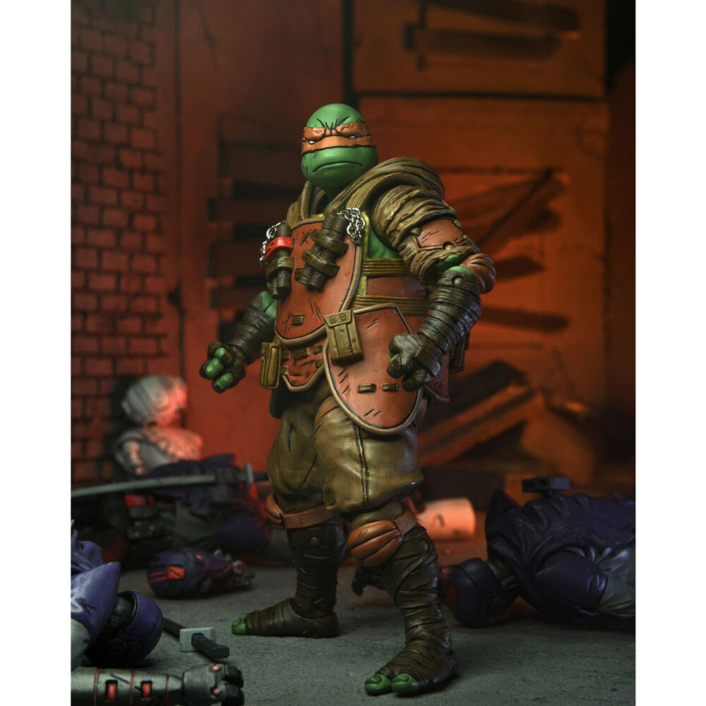 Teenage Mutant Ninja Turtles The Last Ronin Ultimate Flashback Michelangelo Figurin 18cm