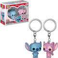 Pocket POP nyckelring 2-pack Disney Stitch & Angel