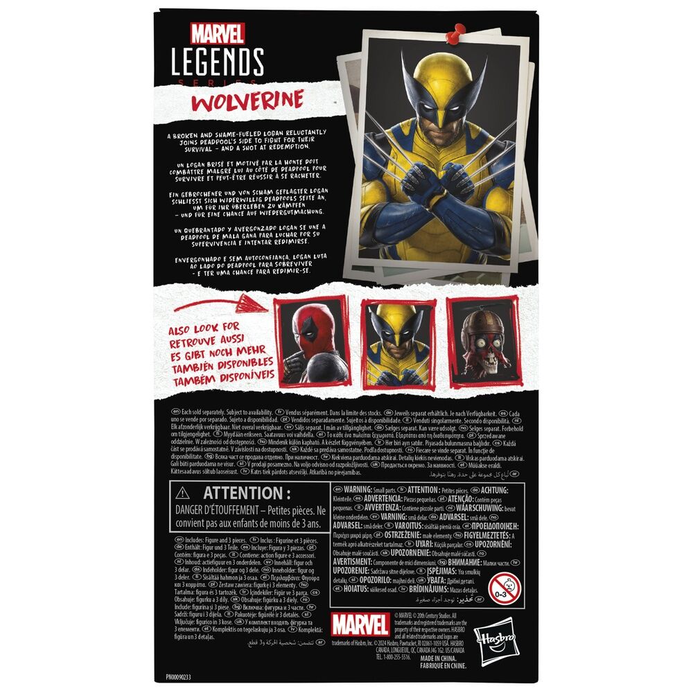 Marvel Legends Series Deadpool & Wolverine - Wolverine Figur 15cm