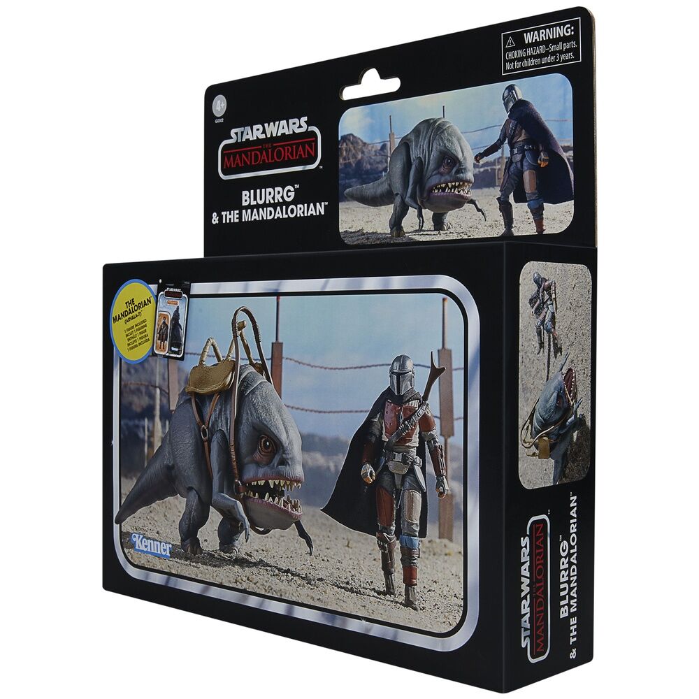 Star Wars The Mandalorian - Blurrg & Mandalorian set 2 figurer 9,5 cm