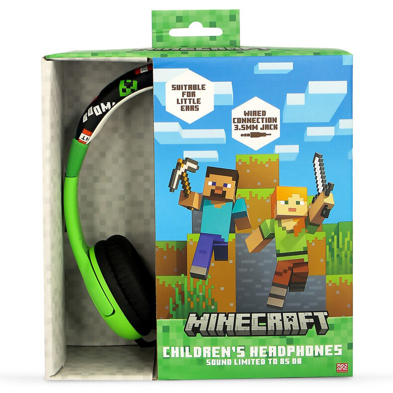 Minecraft Barnhörlurar med Aktiv Brusreducering