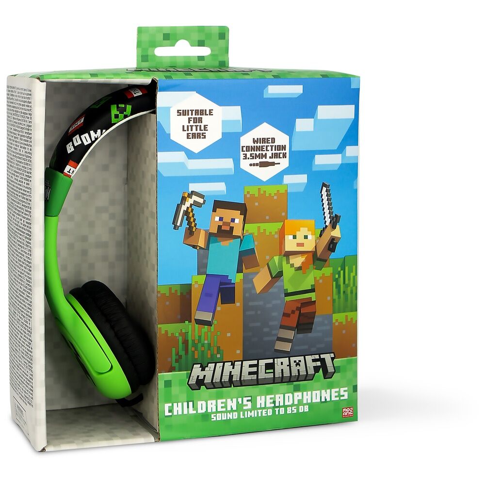 Minecraft Barnhörlurar med Aktiv Brusreducering