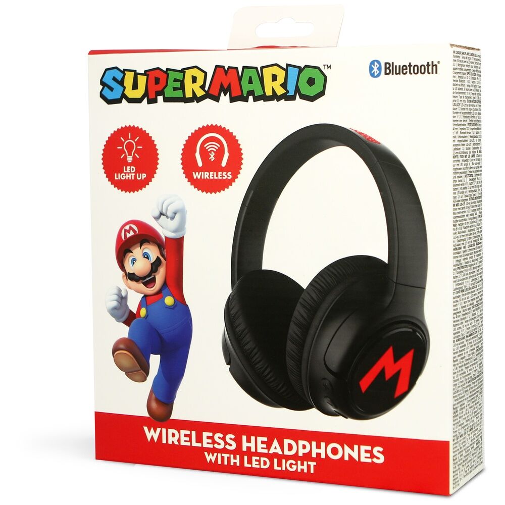 Super Mario Bros trådlösa LED-hörlurar