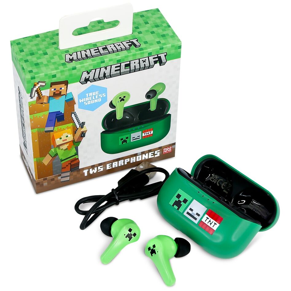Minecraft Earpods - Trådlösa Barnhörlurar