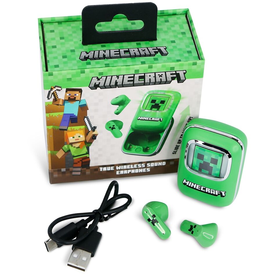 Minecraft Earpods – Trådlösa Hörlurar med Bluetooth V5.3