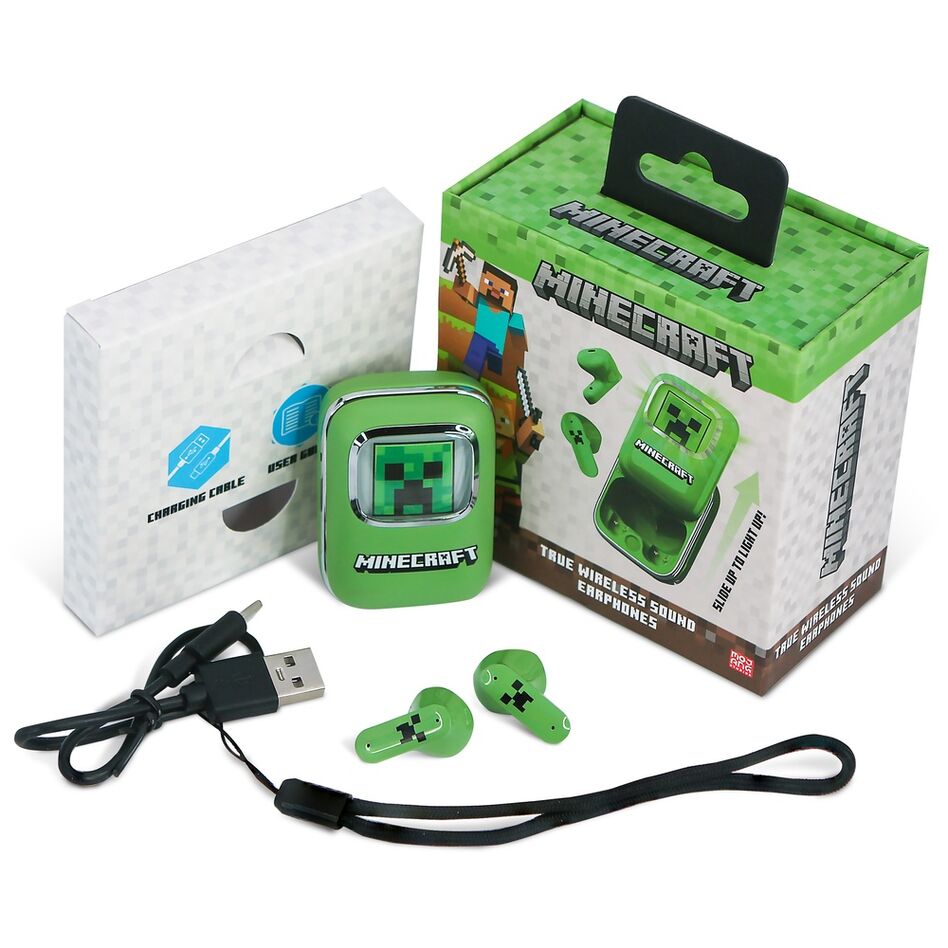 Minecraft Earpods – Trådlösa Hörlurar med Bluetooth V5.3
