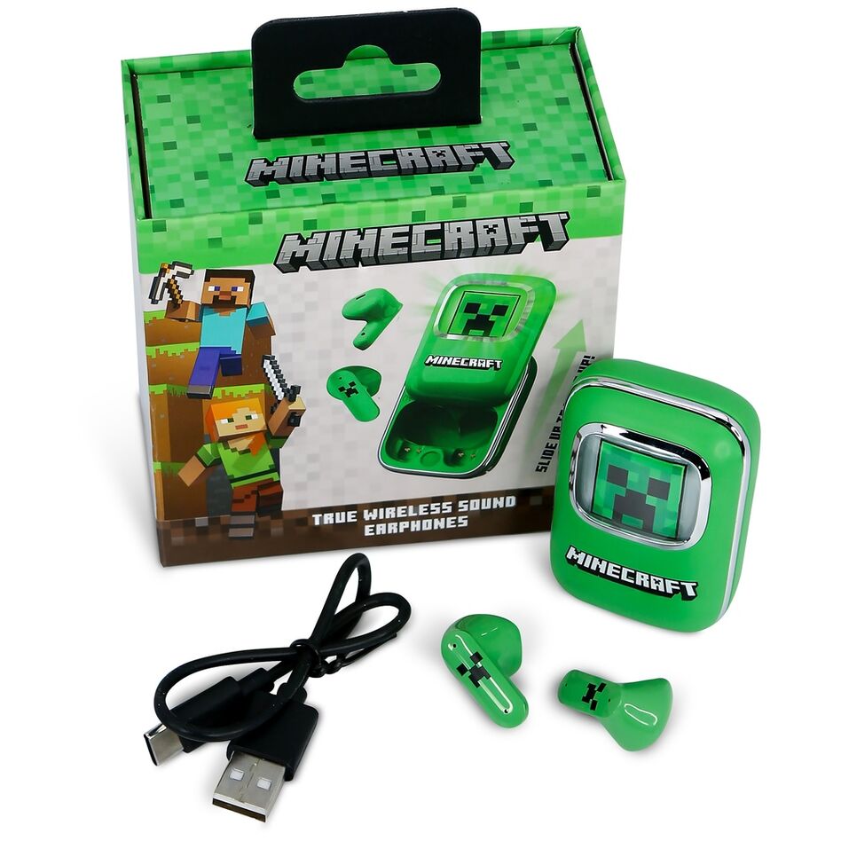 Minecraft Earpods – Trådlösa Hörlurar med Bluetooth V5.3