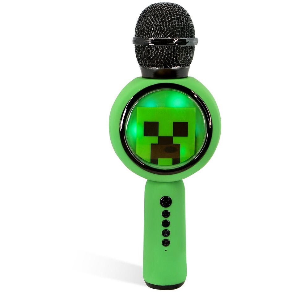 Minecraft Bluetooth Högtalare med Mikrofon och LED