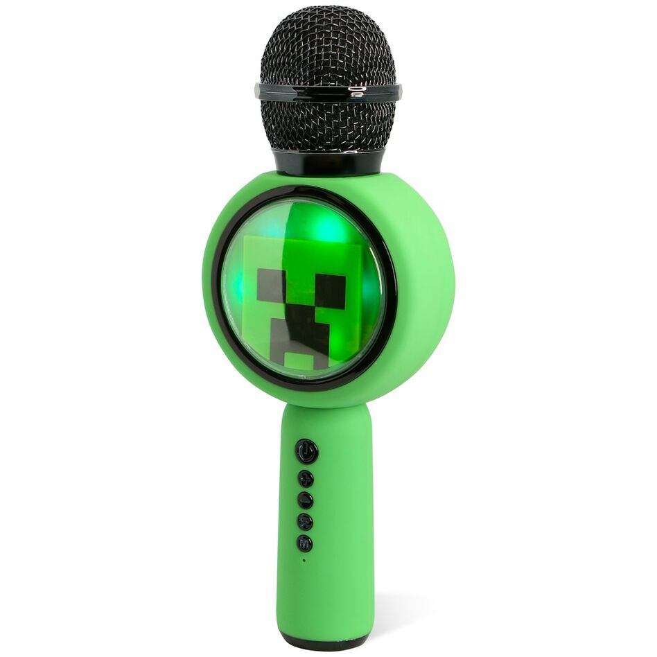 Minecraft Bluetooth Högtalare med Mikrofon och LED