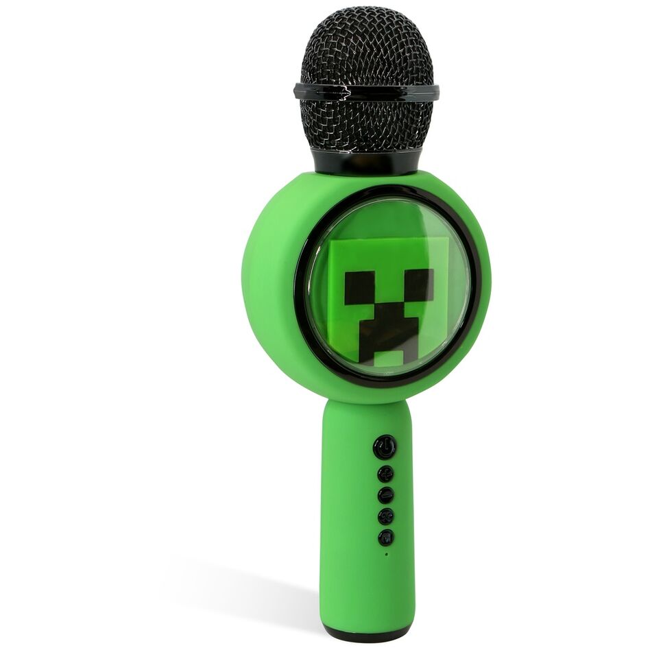 Minecraft Bluetooth Högtalare med Mikrofon och LED