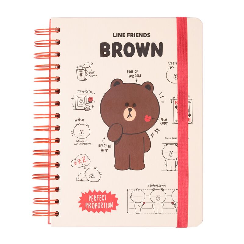 Line Friends A5 Anteckningsbok