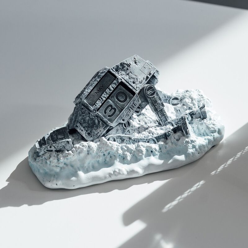 Star Wars AT-AT Shot Down 3D Perpetual Calendar