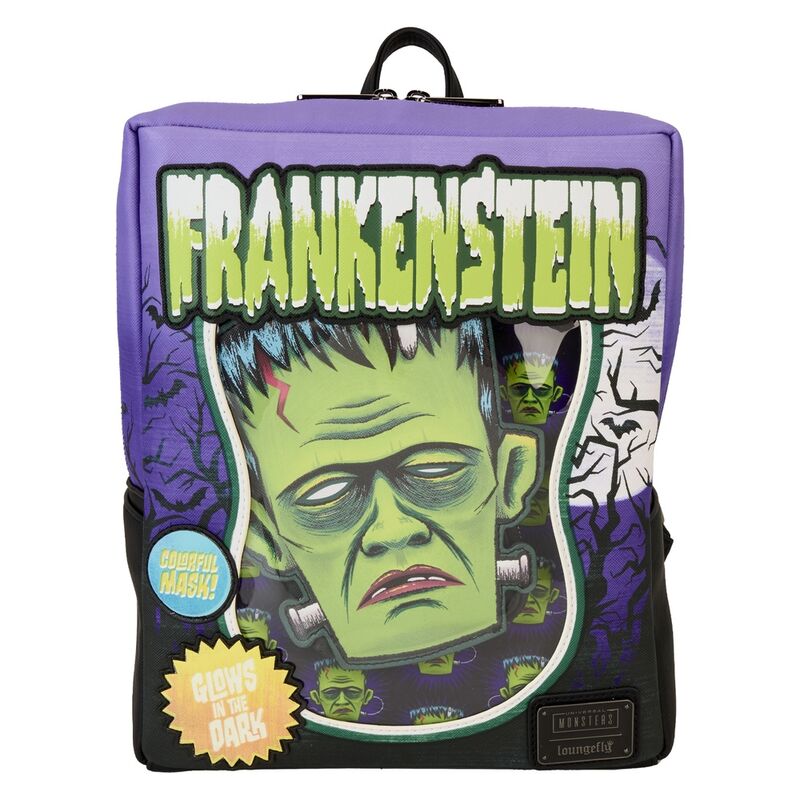 Loungefly Universal Monster Frankenstein Neon Mask Ryggsäck 28cm