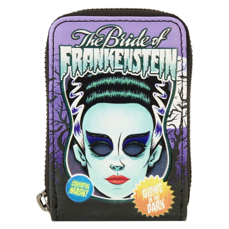 Loungefly Universal Monster Bride of Frankenstein Neon Mask Kortfodral