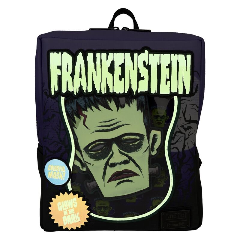 Loungefly Universal Monster Frankenstein Neon Mask Ryggsäck 28cm