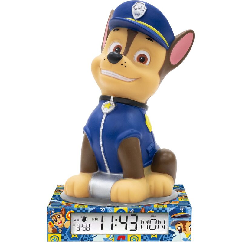Paw Patrol 3D-lampa med väckarklocka