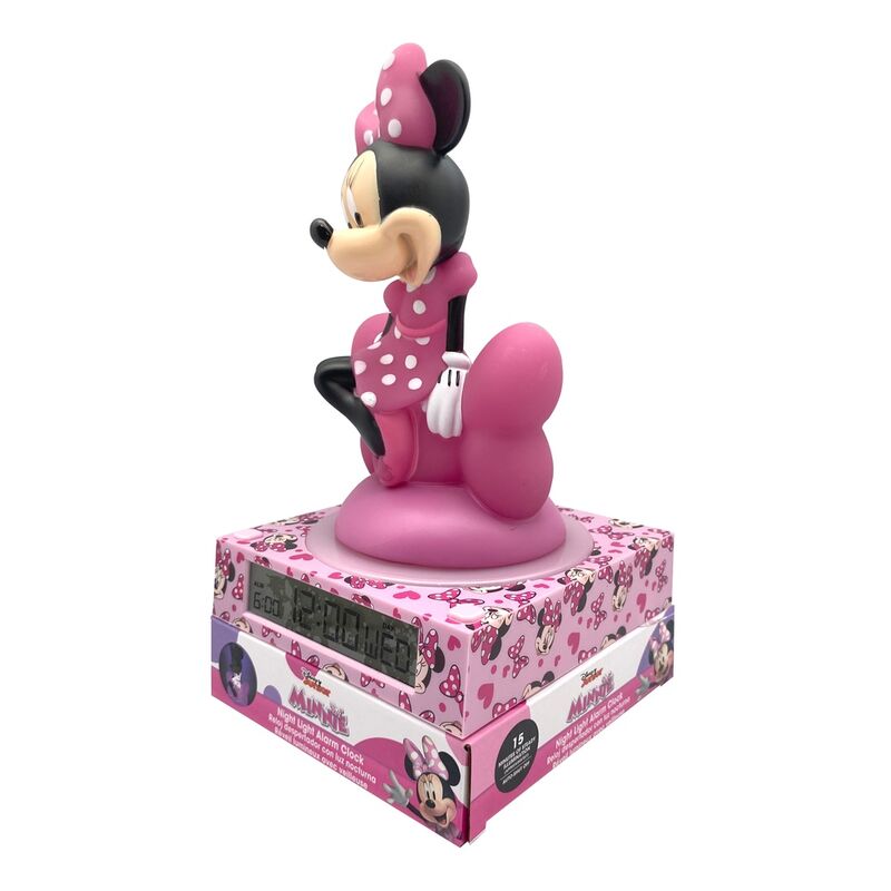 Disney Minnie 3D Lampa med Väckarklocka